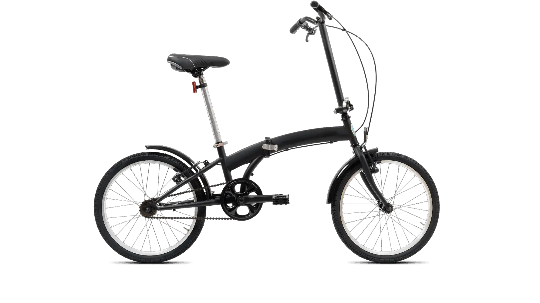 ein schwarzes Klapprad